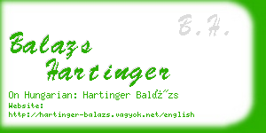 balazs hartinger business card